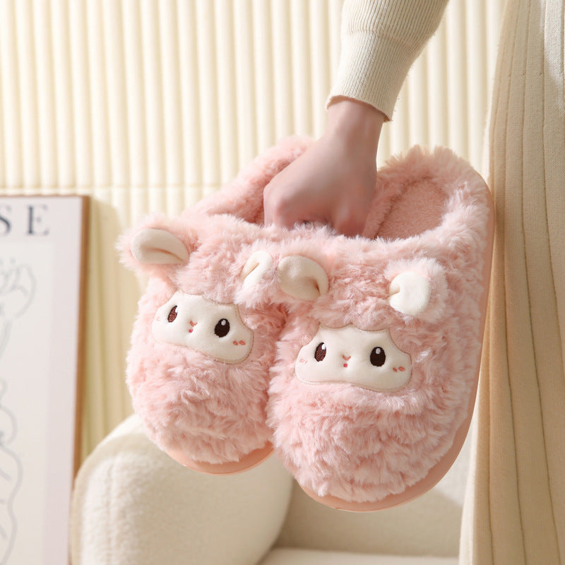 Soft Stitched Sheep Slippers