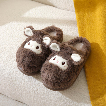 Soft Stitched Sheep Slippers