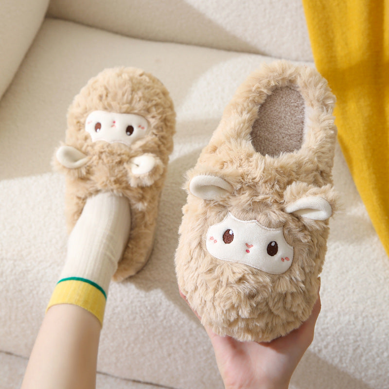 Soft Stitched Sheep Slippers