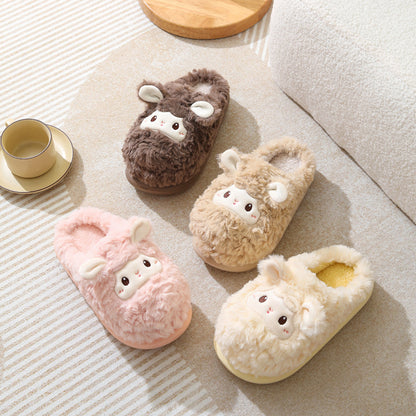 Soft Stitched Sheep Slippers